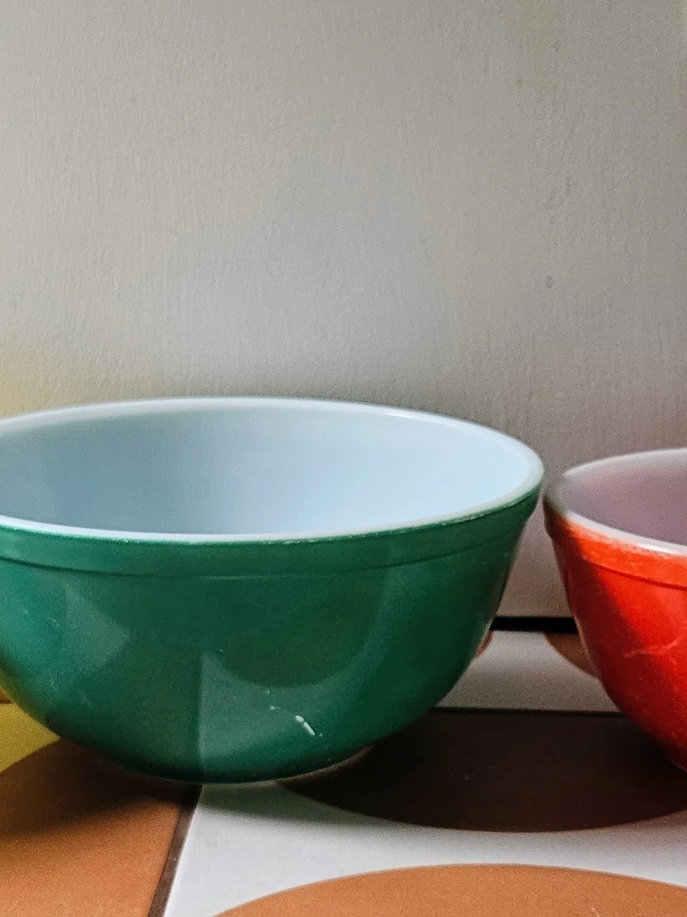 Vintage Pyrex Primary Colors Nesting Mixing Bowl Set (400 Series) - Complete Set